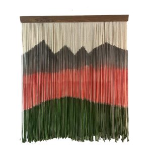 دیوارکوب مکرومه رنگی کار دست
